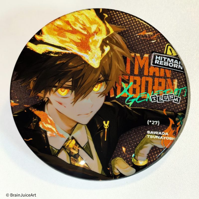 [Reborn!] Reflective foil badge