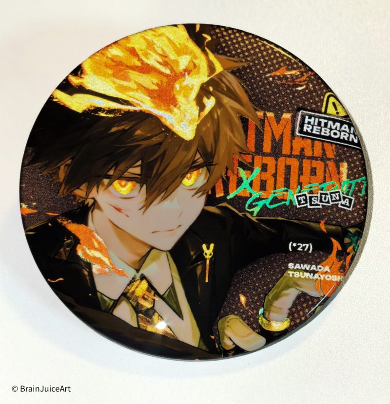 [Reborn!] Reflective foil badge