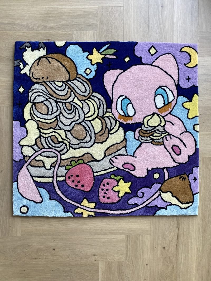 PREORDER Pokémon Inspired Tufted Rug 100x100cm – BrainJuiceArt